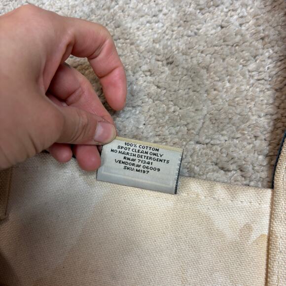 Vintage 90s LL Bean Boat And Tote Bag 13"x22" Armenia Turkey - Picture 9 of 14